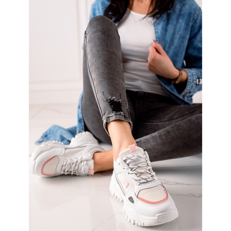 Evento Bijele moderne tenisice bijela siva 1