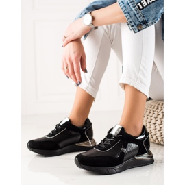 Svjetlucave tenisice VINCEZA crno 1