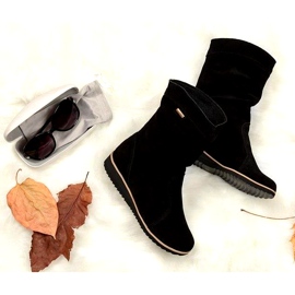 Olivier Kožne čizme Emi Black crna 1