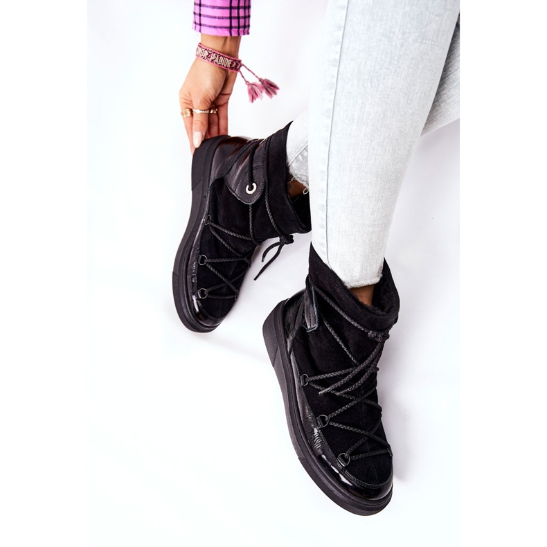 PF1 Tople antilop čizme za snijeg Black Clarem crna 2