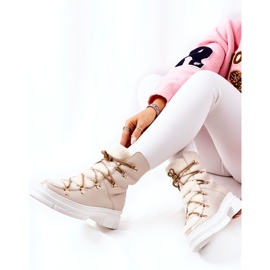 Tople kožne čizme svijetlobež Nerisso Trappers 1