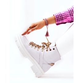 PF1 Bijele Brescia izolirane čizme od kože bijela 2