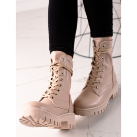 Diamantique Klasični čipkasti traperi bež 2