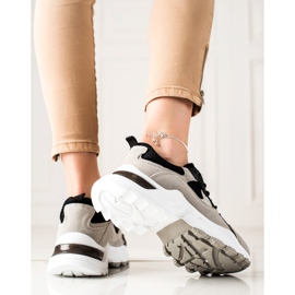 Sweet Shoes Sive i crne tenisice crno siva 1