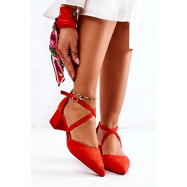 WS1 Pumpe na šanku sa špic Orange Jodie crvena narančasta 1