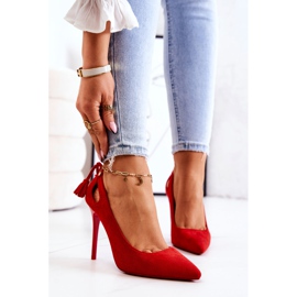 PS1 Ženske antilop štikle sa špic crvenim levenom crvena 1