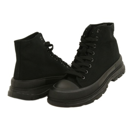 News Crne visoke tenisice na platformu 21SP02-1050 crna 4