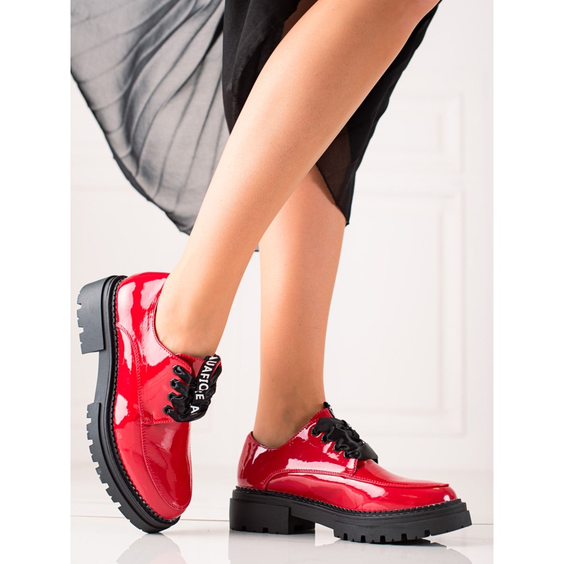 La.Fi Modne cipele na vezanje crvena 1