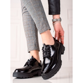 La.Fi Modne cipele na vezanje crno 1
