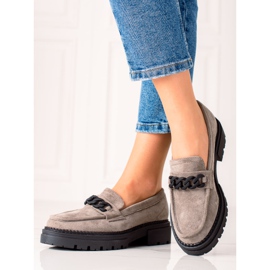 LA.FI sive antilop mokasinke crno siva 1