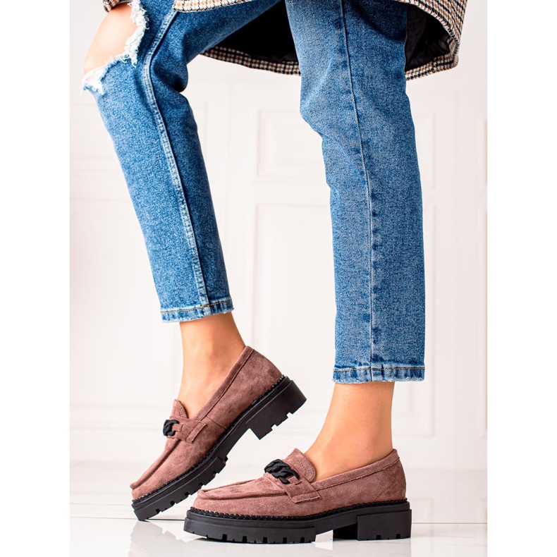 LA.FI smeđe antilop mokasinke smeđa crna 1