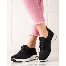 TRENDI Klizne sportske cipele crno 1