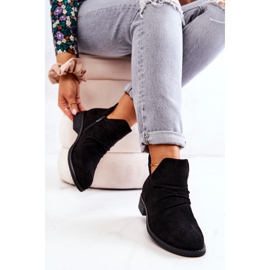 PS1 Ažurne naborane čizme Black Cynthia crna 1