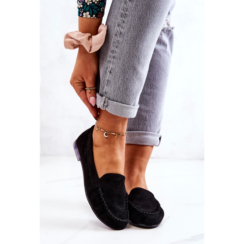 Suede mokasinke Sergio Leone MK722 crne crno 2