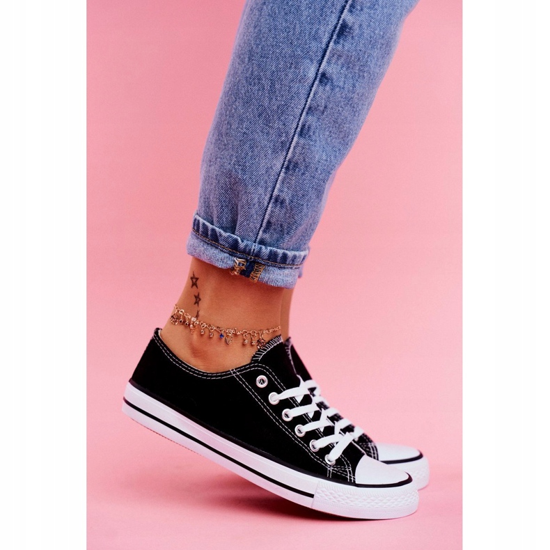 PS1 Omerta Crne tenisice s bijelim potplatom bijela crna 2