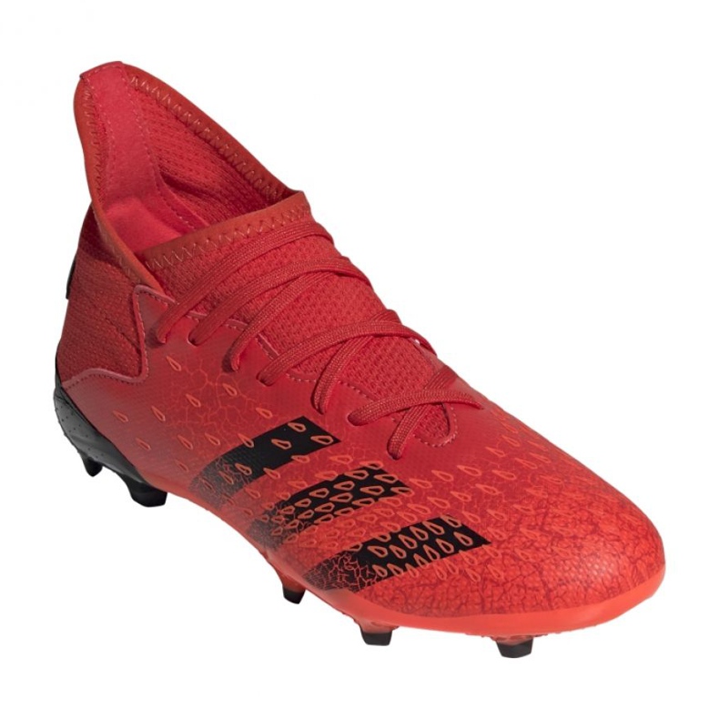 Adidas Predator Freak.3 Fg Jr FY6282 kopačke narančaste i crvene 4