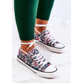 FS2 Niske tenisice sa zelenim cvjetovima Desiree zelena 2