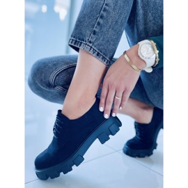 Cipele na debelom Apoll Black potplatu crna 2