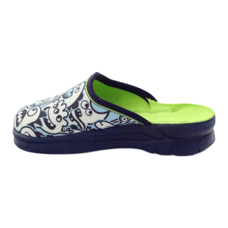 Befado dječje cipele za bojanje papuče bijela tamnoplava plava 2