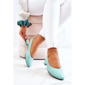 PA2 Kožne vanjske zelene Noreen Balerina visoke pete zelena 2