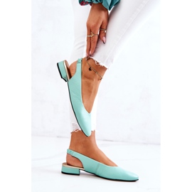 PA2 Kožne vanjske zelene Noreen Balerina visoke pete zelena 1