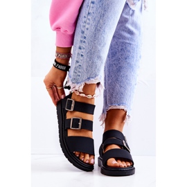 FM1 Crne Reese sandale s kopčom crno 1