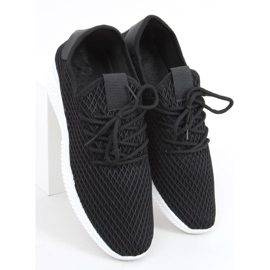 Utto Black socks sportske cipele crno 2