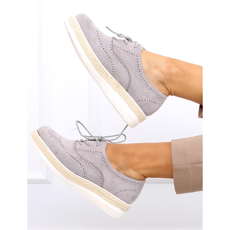 Ženske cipele espadrile Apia Grey siva 2