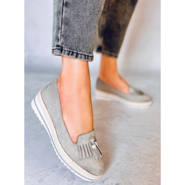 Ženske loaferice i espadrile Hilma Grey siva 2