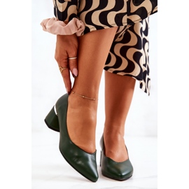 PA2 Kožne pumpice na prstima u špic zelenoj Marilyn zelena 1