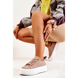 Tenisice na masivnoj platformi Bež Suzane 2