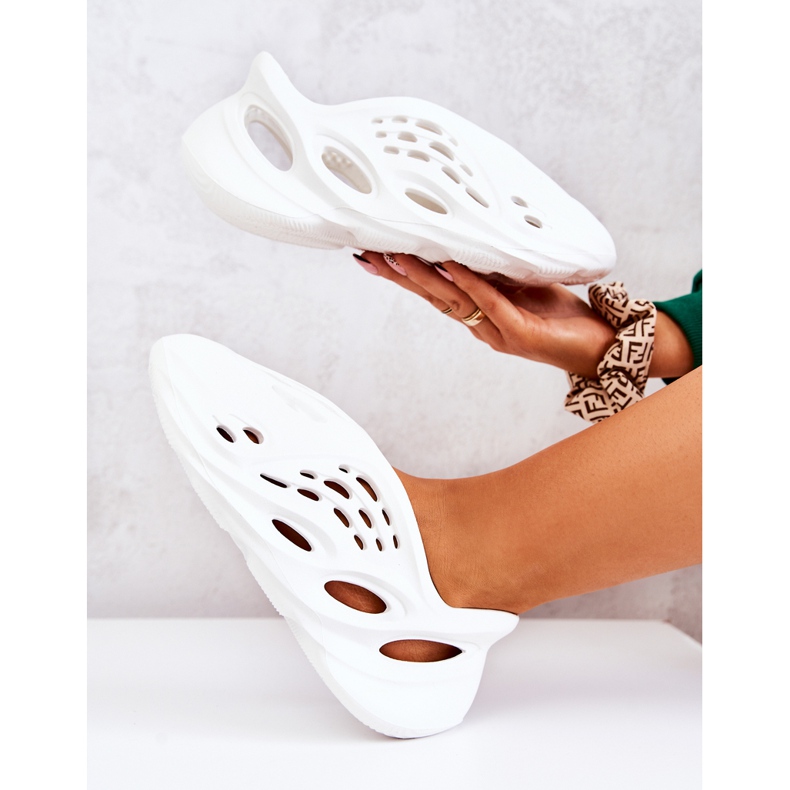 PS1 Lagane sportske bijele pjenaste cipele na valu bijela 1