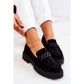 PL5 Suede Loafers La.Fi Black Sapphira crna 1