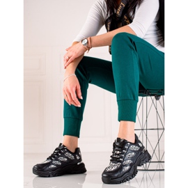 TRENDI Crne tenisice na platformi crna 1