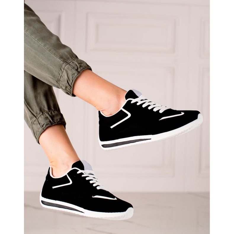 TRENDI Lagane sportske cipele crno 1