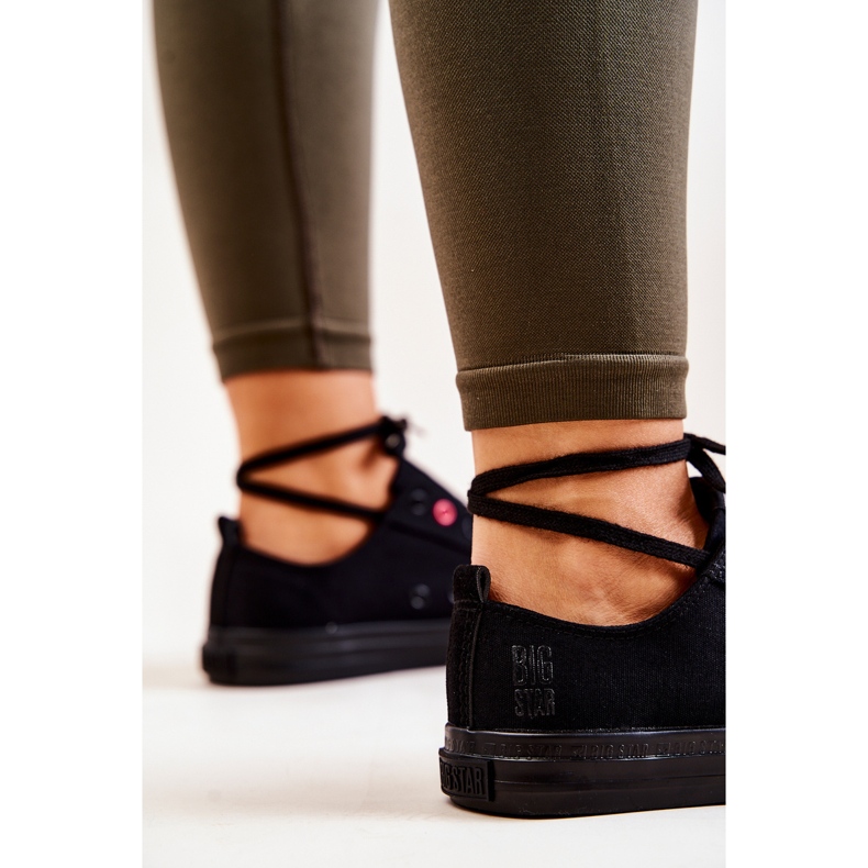 Crne niske tenisice Big Star JJ274003 crno 1