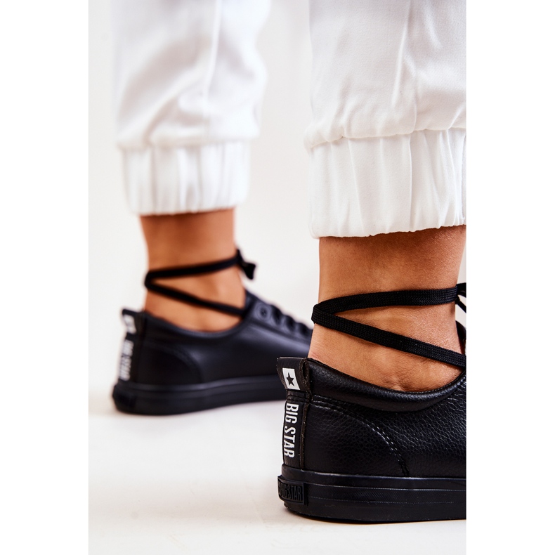 Kožne tenisice Big Star JJ274312 Crne crna 1