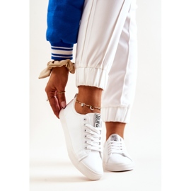 Kožne tenisice Big Star JJ274311 Bijele bijela 2