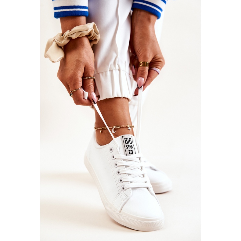 Kožne tenisice Big Star JJ274311 Bijele bijela 1