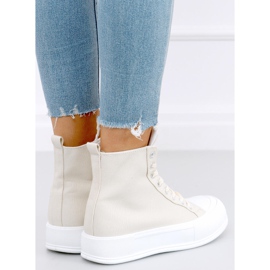 Kenya Bež platnene tenisice za gležnjeve 1