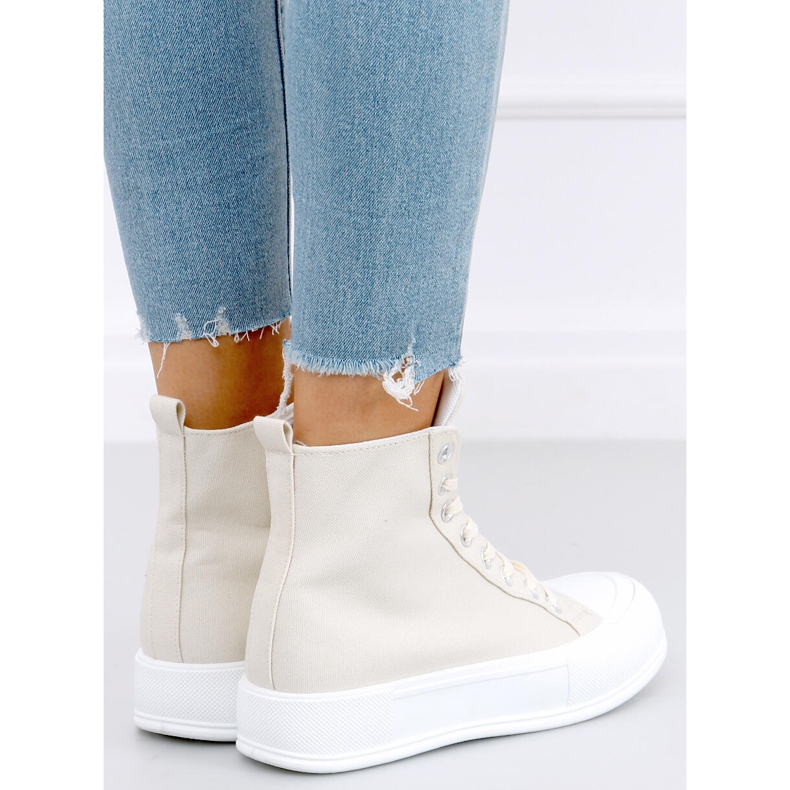 Kenya Bež platnene tenisice za gležnjeve 1