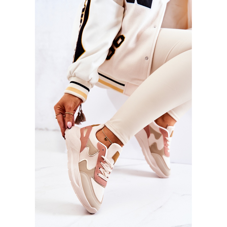 PS1 Ženske sportske tenisice Bež-ružičasta Bethell 2