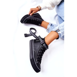 Visoko izolirane tenisice Big Star GG274026 Crne crno 2