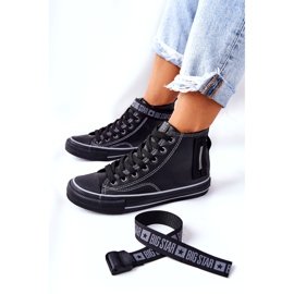 Visoko izolirane tenisice Big Star GG274026 Crne crno 3