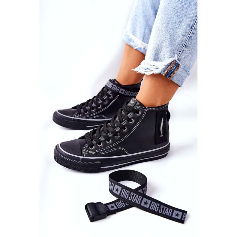 Visoko izolirane tenisice Big Star GG274026 Crne crna 3