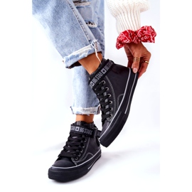 Visoko izolirane tenisice Big Star GG274026 Crne crno 6