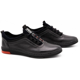 Polbut Ležerne muške kožne cipele K24, sive siva 2