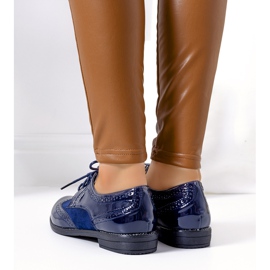 Mornarsko lakirane oksfordske cipele iz Nizozemske mornarsko plava 1