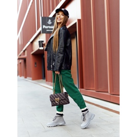 Kožne čizme Big Star II274365 Siva 6