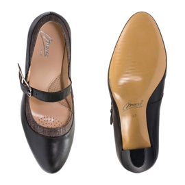 Marco Shoes Smeđe pumpe 0932P sa kopčom smeđa 1